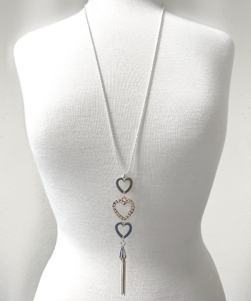 Long String Necklace Pendant Nickel free Fashion Women Art Craft 64406