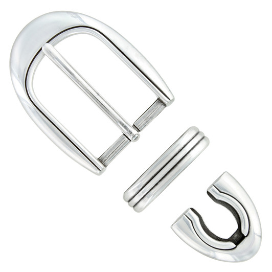BS8168 LASRP Hand Polished Engraved Belt Buckle Set Fits 1-1/8"(30mm) Wide Belt (Antique Silver)