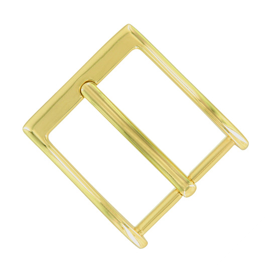 JT10699 GP Heel Bar Buckle Fits 1.5"(38mm) Belt (Gold Plated)