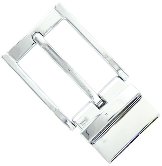 Z32278R NP Hand Polished Reversible Belt Buckle Fits 1-1/4"(32MM) Wide Belt Strap (Nickel Plated)