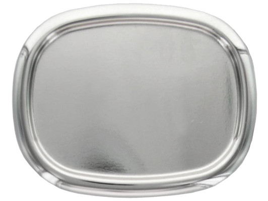C243 NP Oval Raised Edge Buckle Blank Plain Buckle Fits 1-1/2"(38mm) Belt Strap (Nickel Plated)
