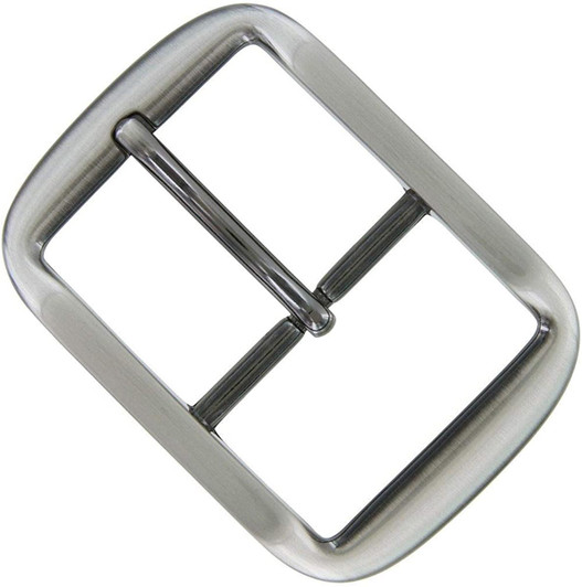 AC1419-1 GUN Classic Hand Polished Center Bar Buckle Fits 1-1/2"(38mm) Wide Belt (Gun)