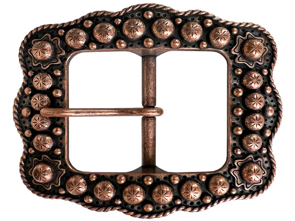 LL-2675  Copper Berry Belt buckle 1 1/2" (38MM)