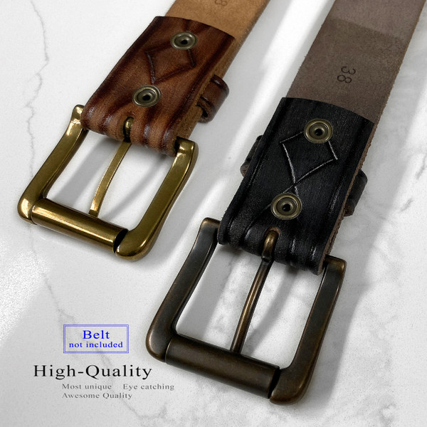 P4317-11 OEB Roller Belt Buckle Fits 1-1/2"(38mm) Belt (Antique Brass)