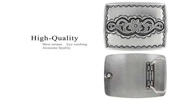 Western Southwestern Antique Engraved Buckle