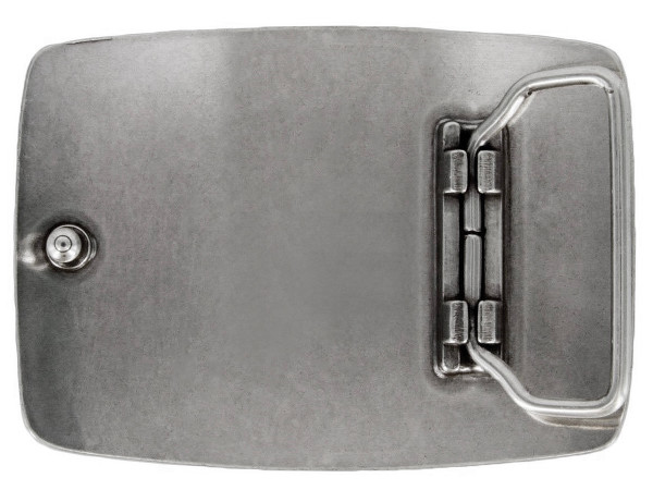 HA1702 LASRP Antique Silver Star Engraved Buckle Fits 1-1/2" (38mm) Wide Belt