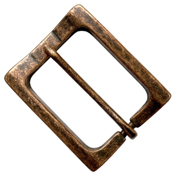 CX-04 COPPER Rectangular Heel Bar Belt Buckle Fits 1-1/2"(38mm) Belt (Copper)