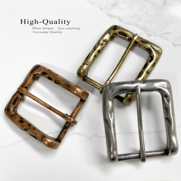 CX-05 BRASS Heel Bar Belt Buckle Fits 1-1/2"(38mm) Belt (Brass)