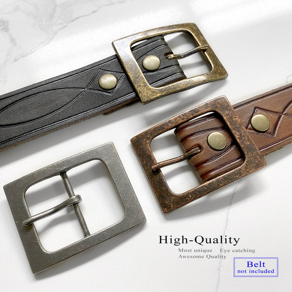 CX-06 COPPER Center Bar Belt Buckle Fits 1-1/2"(38mm) Belt (Copper)