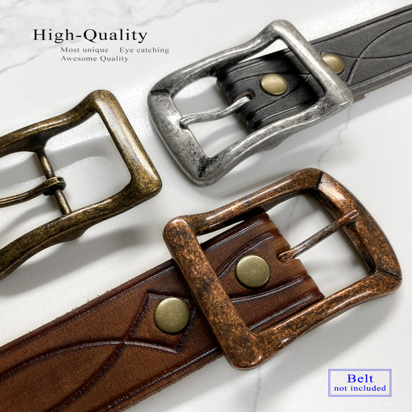 CX-07 COPPER Center Bar Belt Buckle Fits 1-1/2"(38mm) Belt (Copper)