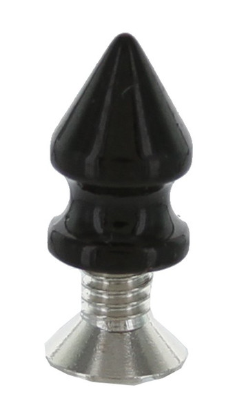 LL-829 Punk Spikes 1/2" - Black (Screws Included) 10/pk