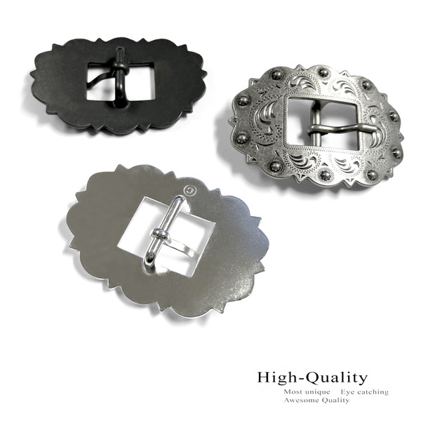 LL2275 OS Bridle Headstall Center Bar Buckle Fits 3/4"(19mm) Strap (Old Silver)