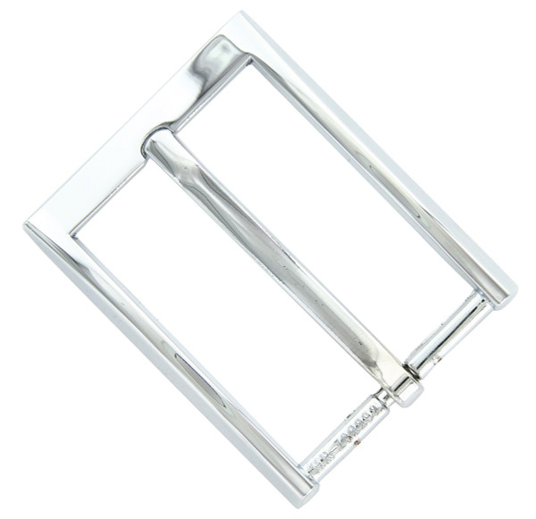 Z32292 NP Simple Square Polished Replacement Belt Buckle Fits 1-1/4"(32mm) Belt (Nickel Plate)