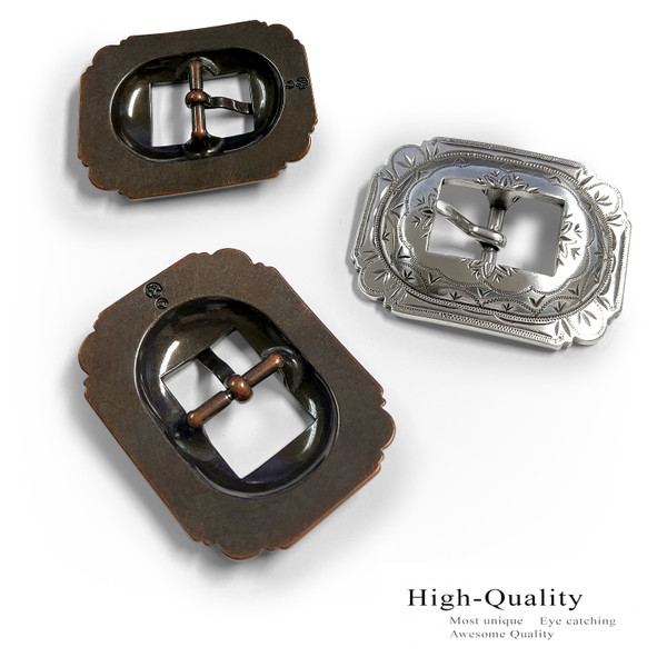 AC2806 SVCRB Bridle Headstall Center Bar Buckle Fits 3/4"(19mm) Strap (Copper)