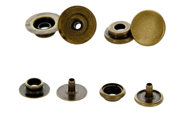 Line 20 Snaps - Brass Color 10/pack