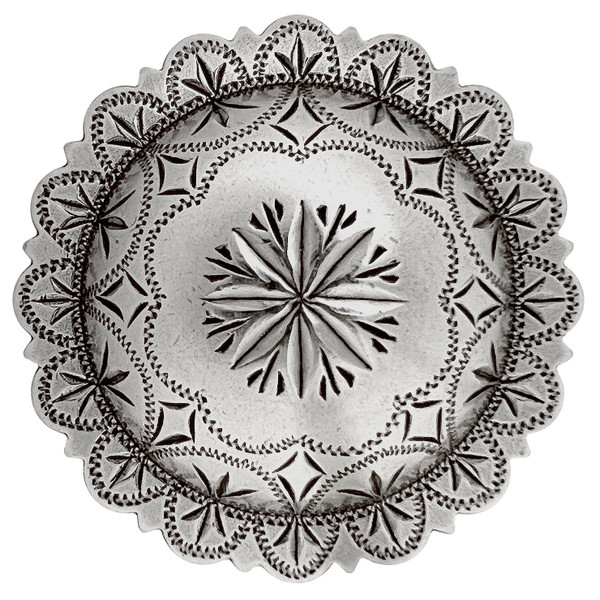 FA4831-1 LASRP 3/4" Antique Windrose Engraved Concho Screwback