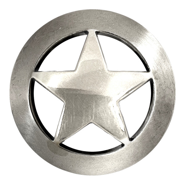 BS9139 SRTP 1-1/2" Antique Silver Western Ranger Star Concho Screwback