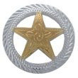 F9858 SPGP 1-1/8"  STAR CONCHO