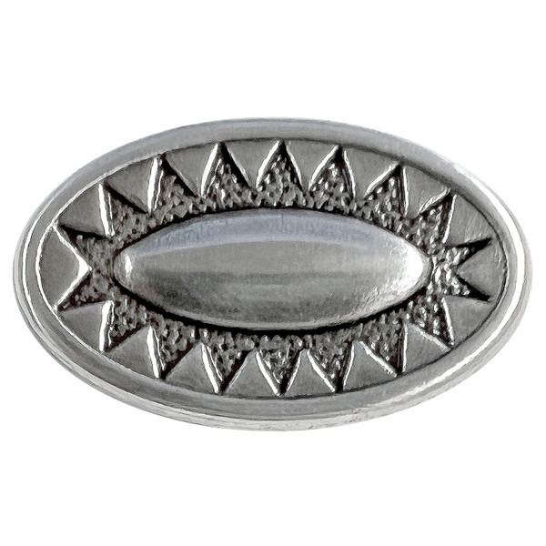 S5944C LASRP Antique Engraved Oval Concho Rivet Back (DR)