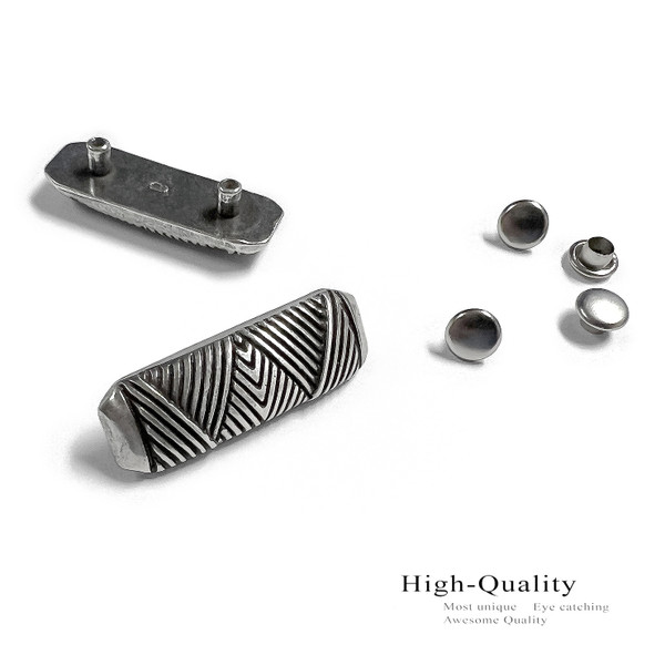 BS8132C SRTP Antique Engraved Belt Concho Rivet Back (DR)