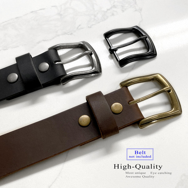 P3926 OEB Heel Bar Belt Buckle Fits 1-1/2"(38mm) Belt (Antique Bras)