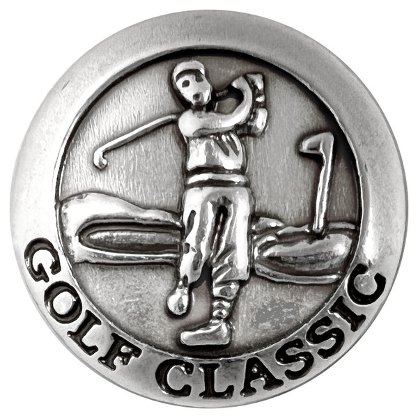 BS9176 LASRP Antique Engraved Golf Classic Concho Screw Back