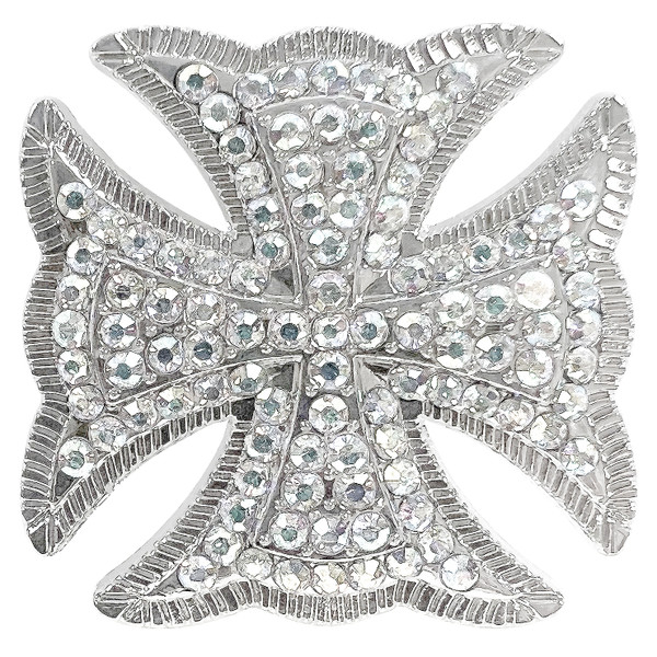 130 Crystal Cross Rhinestone Concho
