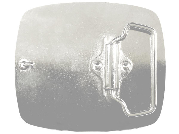 14442 NP Rectangular Buckle Blank Plain Buckle Fits 1-1/2"(38mm) Belt Strap (Nickel Plated)