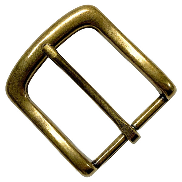 Single Prong Metal Belt Buckle Replacement buckle for belt fits 1-1/4"(32mm) Belt Strap-Antique Brass