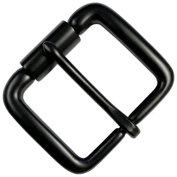 P3456 Replacement Roller Buckle Classic Casual Metal Belt Buckle fits 1-1/2" (38mm) Belt- Black