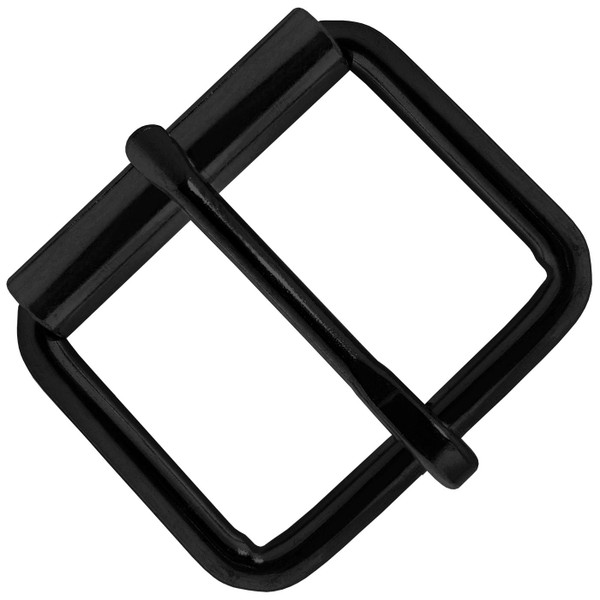 BLK Replacement Roller Buckle Classic Casual Metal Belt Buckle fits 1-1/2" (38mm) Belt- Black