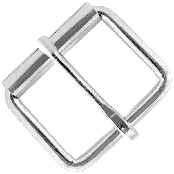 NP Replacement Roller Buckle Classic Casual Metal Belt Buckle fits 1-1/2" (38mm) Belt- Silver