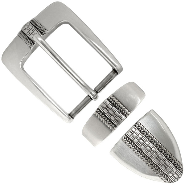 S5825-2 Antique Engraved Belt Buckle Set Fits 1-3/8"(35mm) Wide