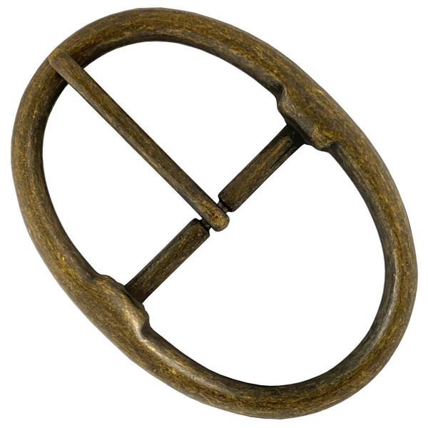 JT6028 Classic Casual Center Bar Buckle Fits 1-3/4"(45mm) Wide Belt- (Antique Gold)