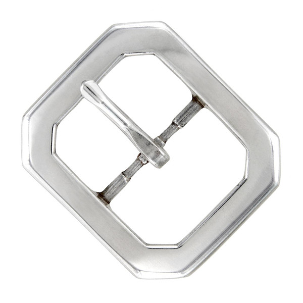 PC3795 NP Classic Casual Center Bar Buckle Fits 1-1/2"(38mm) Belt Strap (Nickel Plated)