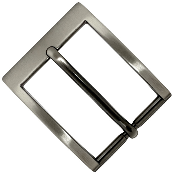 A0375 GUN/ZB-NB Classic Casual Dress Belt Buckle Fits 1-3/8" (35mm) Belt (Nickel Brushed)