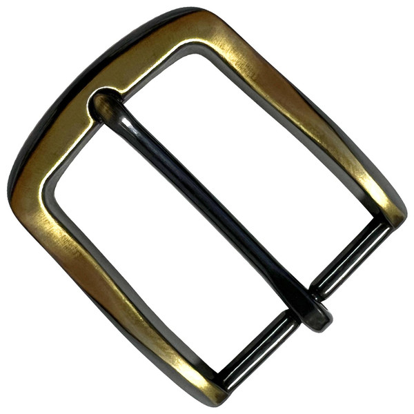 Antique Gold Black Color Replacement Buckle Classic Casual Buckle fits 1-1/2" (38mm) Belt Strap