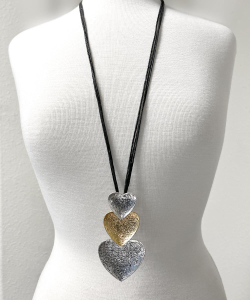 Long Leather Necklace Pendant Nickel free Fashion Women Art Craft 58316