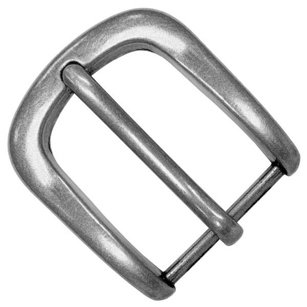 A274 ANR Hand Polished Dress Belt Buckle Fits 1"(25mm) Wide Belt Strap (Antique Silver)