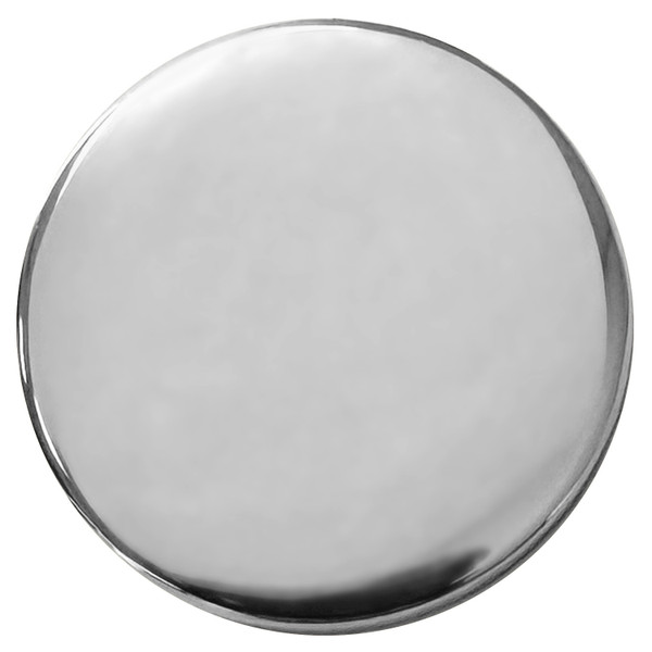 TR2577 NP 1" Nickel Plated Craft Art Tack Smooth Blank Concho Screwback