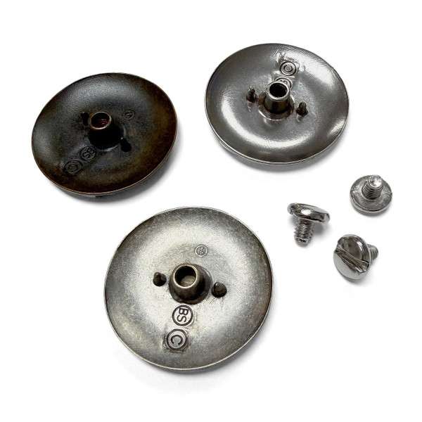 FA6729-1 MASR-N 1-1/4" Antique Celtic Warrior Double Axes Concho Screwback (MASR-N)