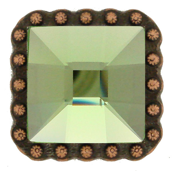 171224206 Rhinestones Berry Square Concho 1 3/8"