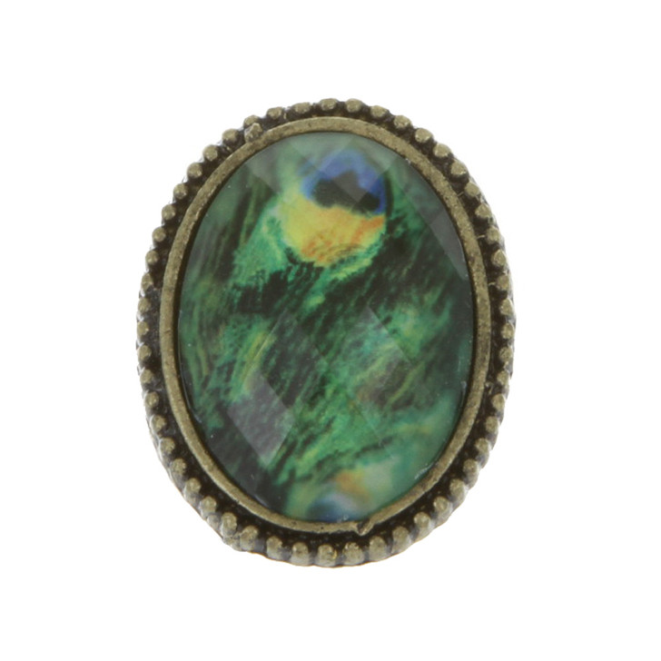 Retro Sparrow Big Gem Ring