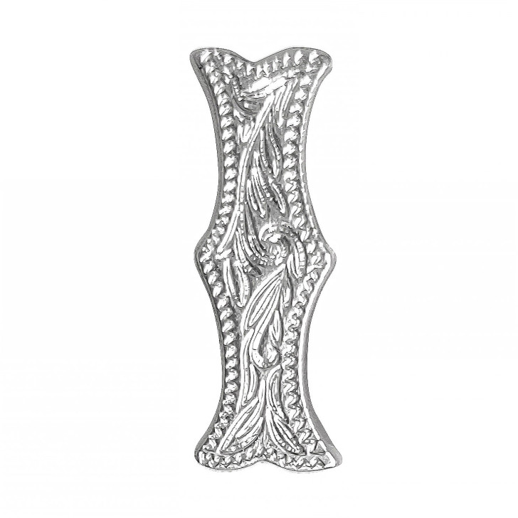 LL3297 SP 3/4" Bright Silver Letter "I" Shaped Concho