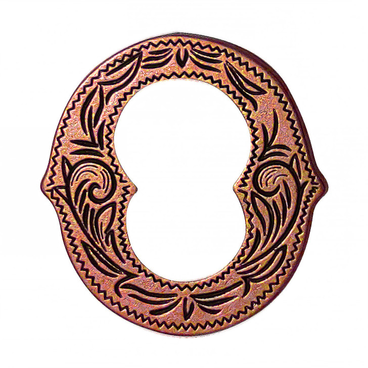 LL3297 COP 3/4" Copper Letter "O" Shaped Concho