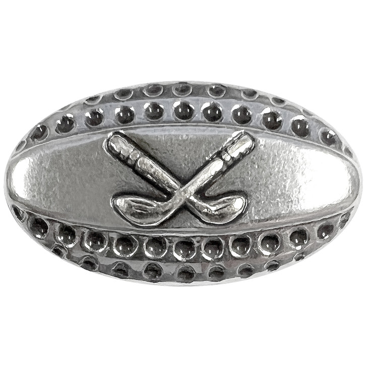 BS8166C SRTP Antique Engraved Cross Golf Oval Concho Rivet Back (DR)