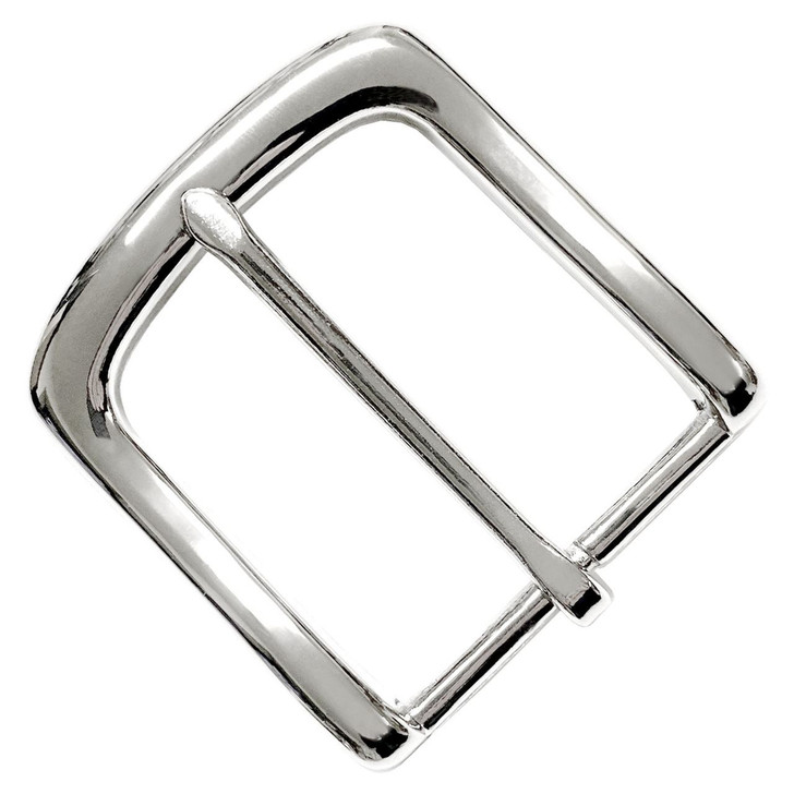Single Prong Metal Belt Buckle Replacement buckle for belt fits 1-3/8"(35mm) Belt Strap-Nickel Plate
