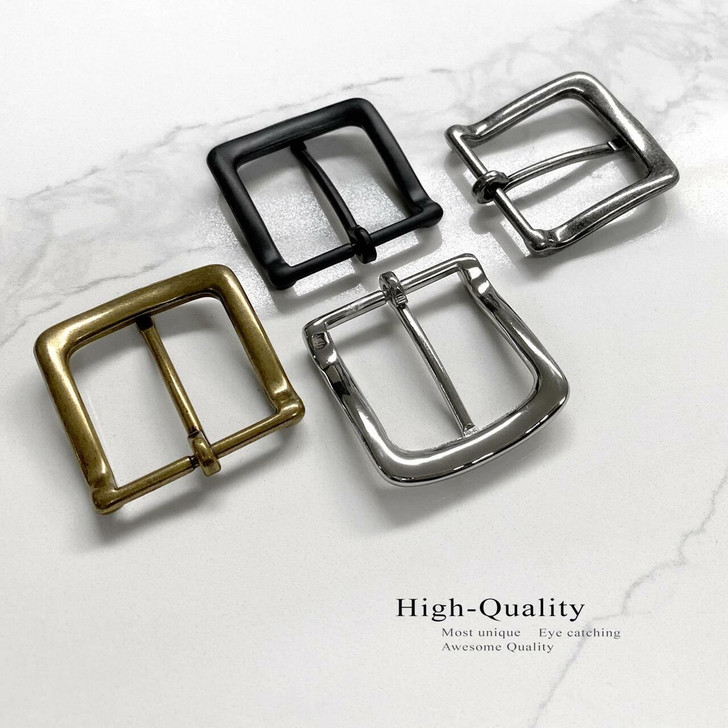 Single Prong Metal Belt Buckle Replacement buckle for belt fits 1-1/4"(32mm) Belt Strap-Antique Silver