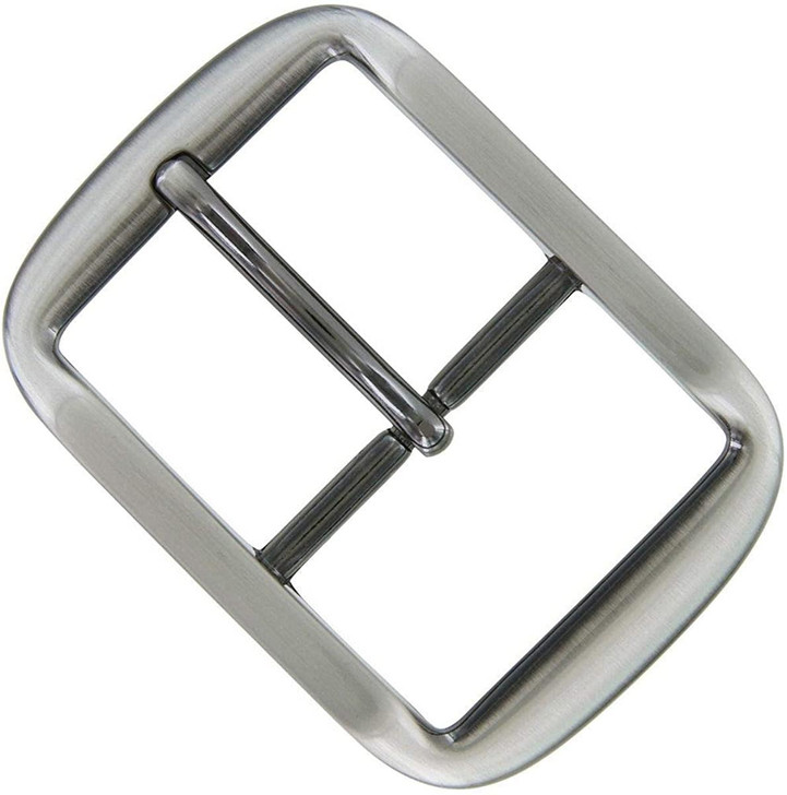 AC1419-1 GUN Classic Hand Polished Center Bar Buckle Fits 1-1/2"(38mm) Wide Belt (Gun)
