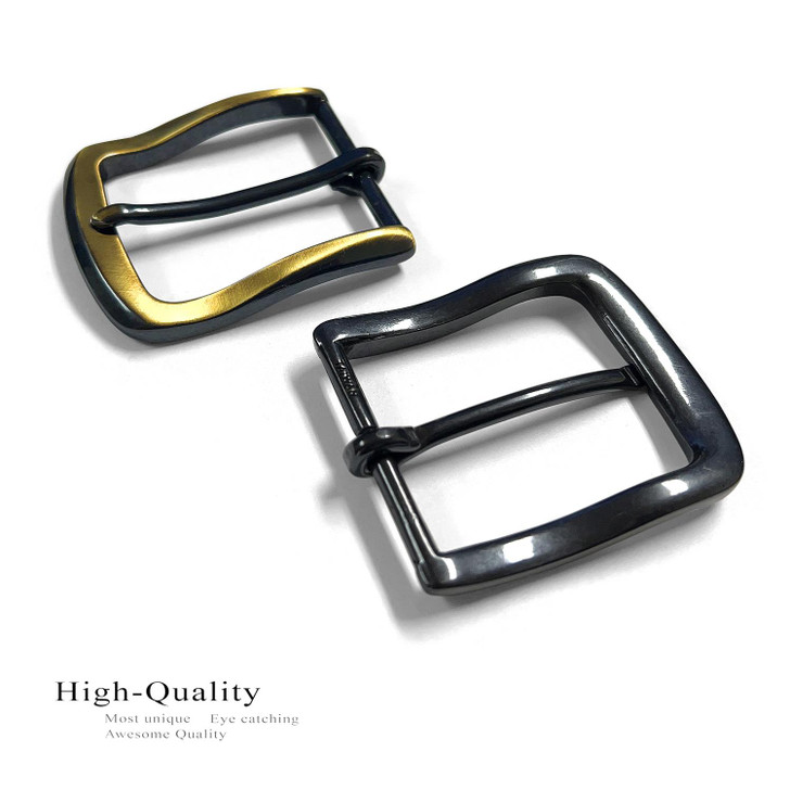 Antique Gold Black Color Replacement Buckle Classic Casual Buckle fits 1-1/2" (38mm) Belt Strap